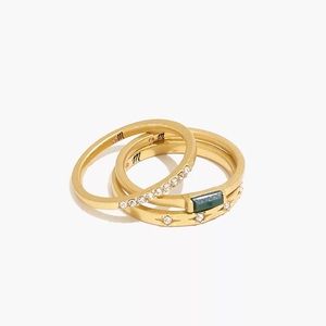 Madewell baguette rings